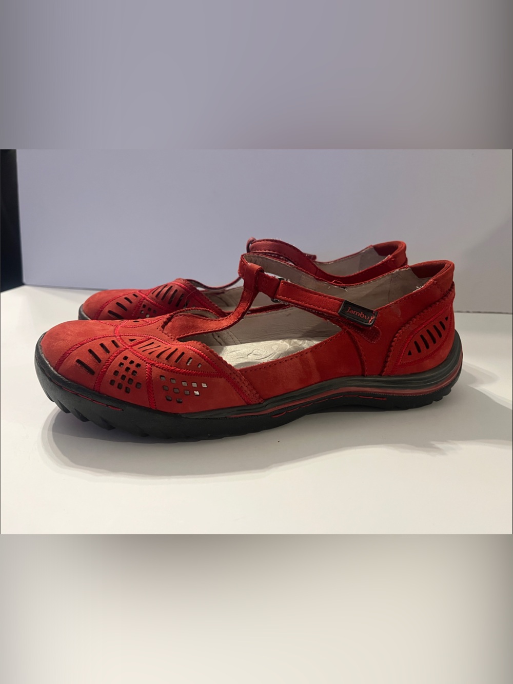 Jambu Red Bridget leather Mary Jane Comfort Sandal